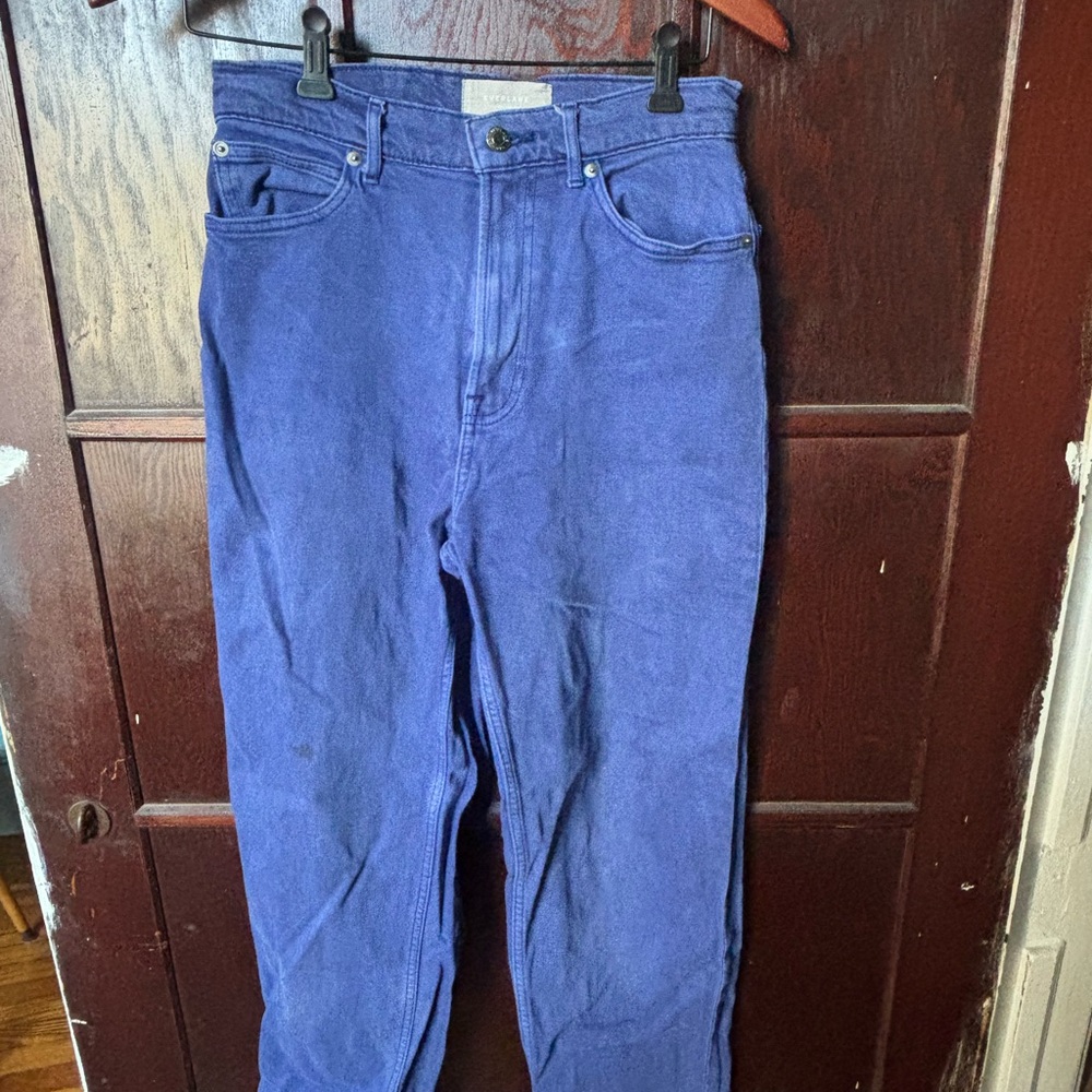Everlane Way High Lapis Blue Jeans 27 tall